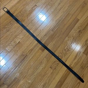 Bloomingdales black leather belt 42”